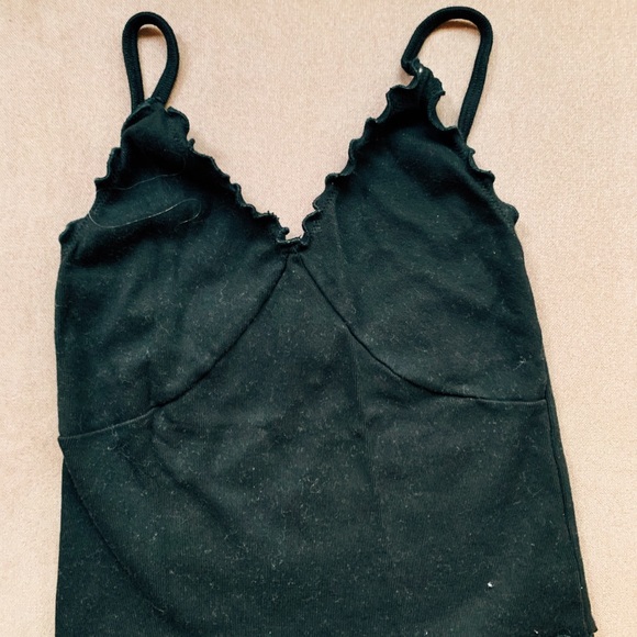 Black crop brandy tank - Picture 2 of 2